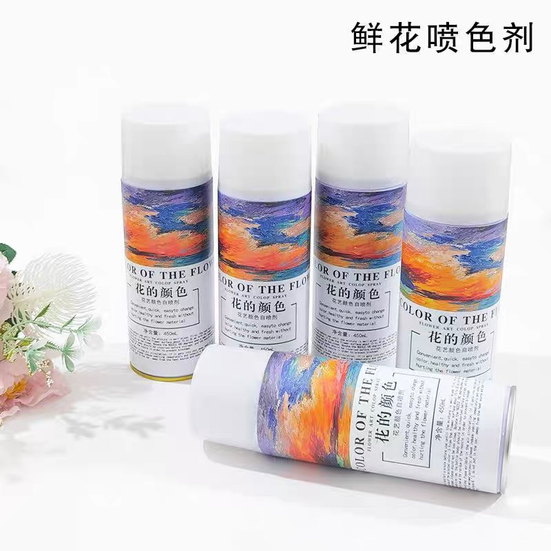 Bình sơn xịt tạo màu cho hoa tươi