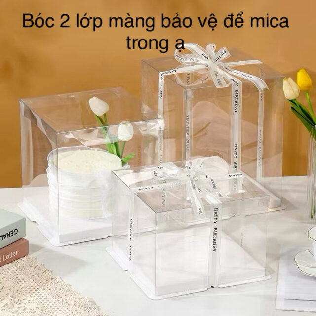 Hộp mica đựng bánh