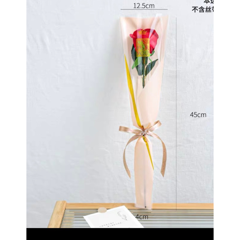 Túi bóng kính đựng 1 bông