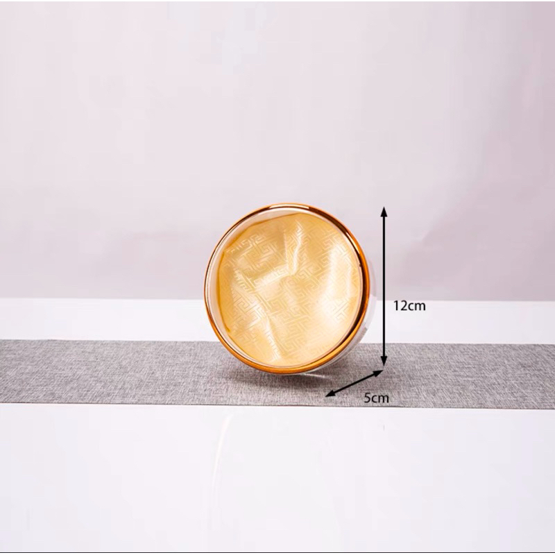 Hộp tròn viền vàng đựng yến sào 50-100 g