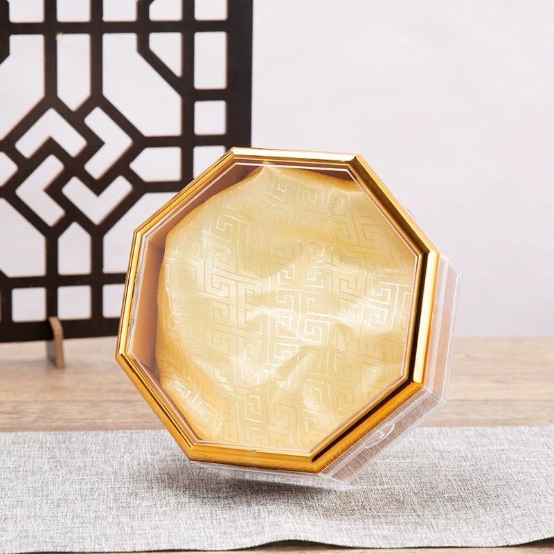 Hộp lục giác viền vàng đựng yến sào