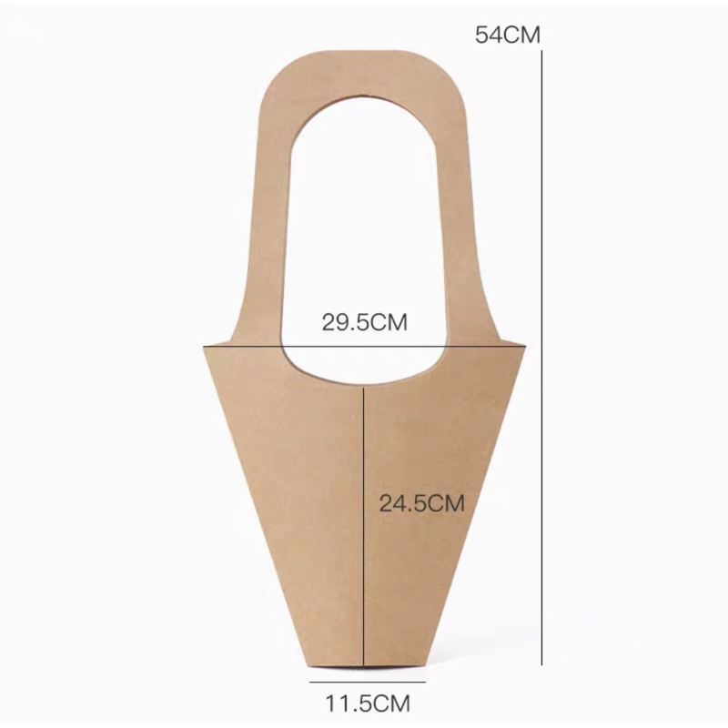Túi xách hoa Kraft ốc quế