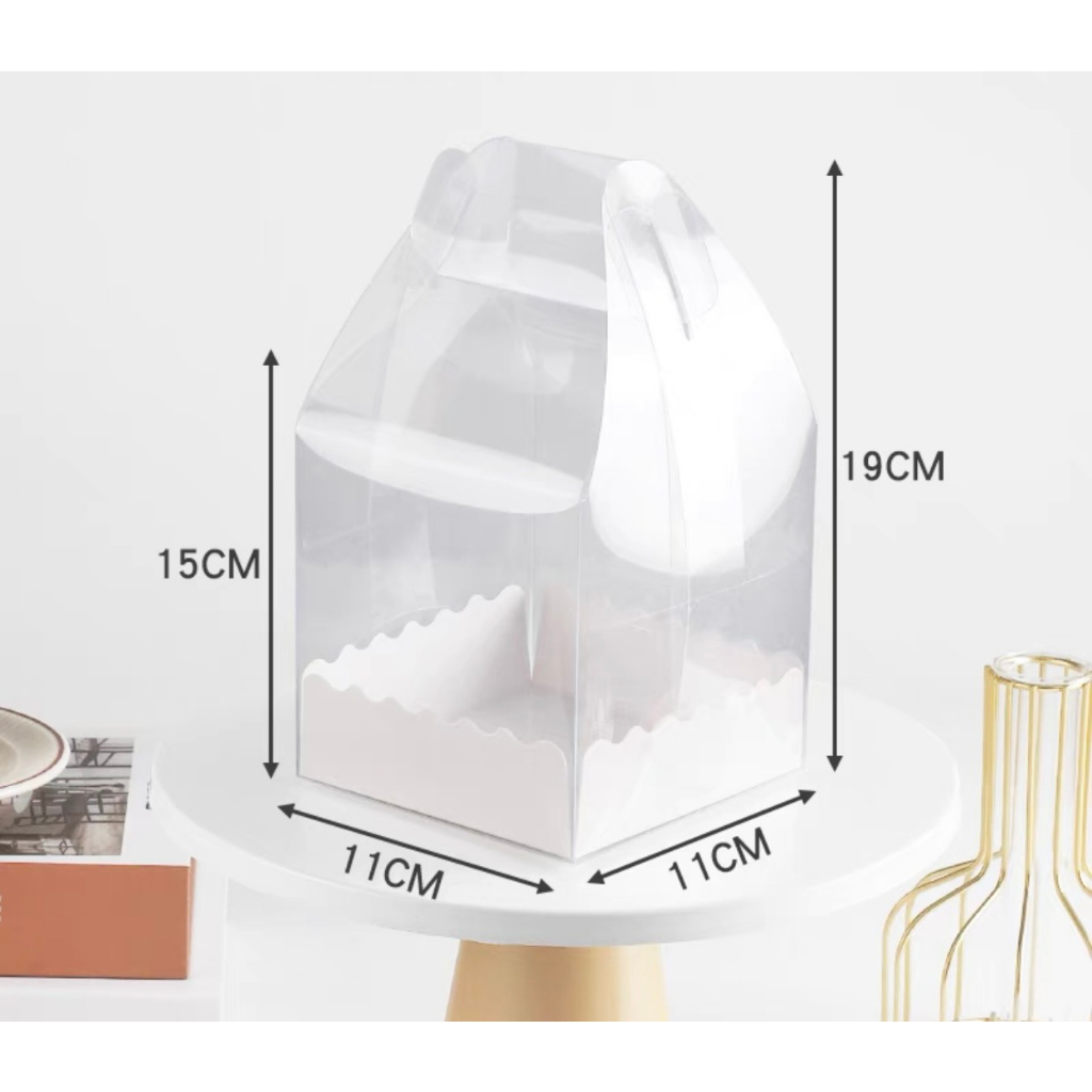 Hộp mica đế sóng cắm hoa