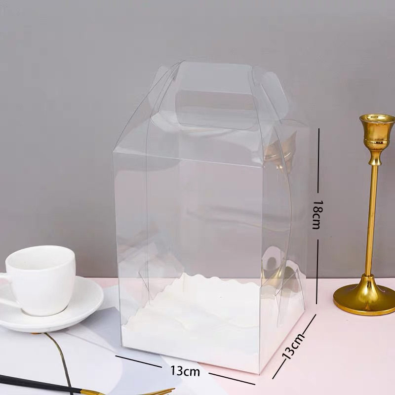 Hộp mica đế sóng cắm hoa
