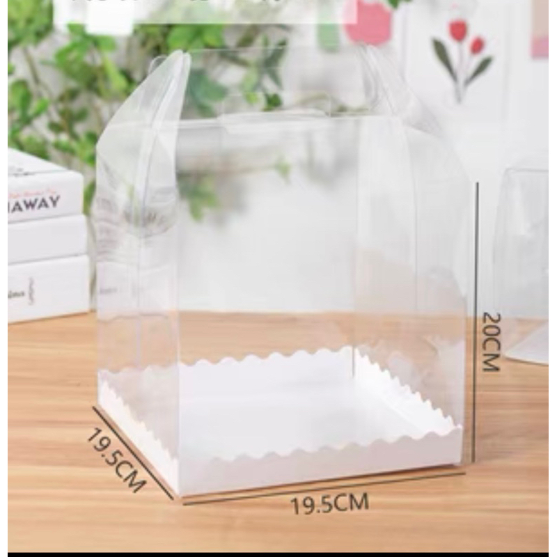 Hộp mica đế sóng cắm hoa
