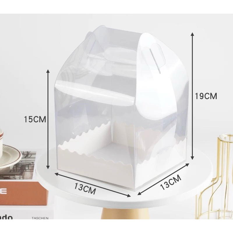 Hộp mica đế sóng cắm hoa