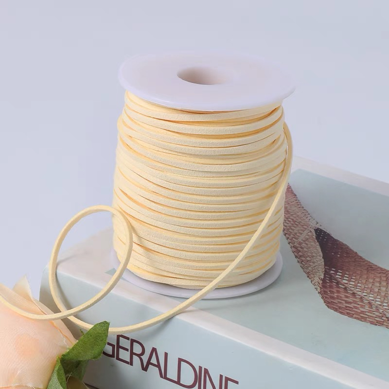 Dây da lộn 3 mm làm ruy băng - nguyên cuộn