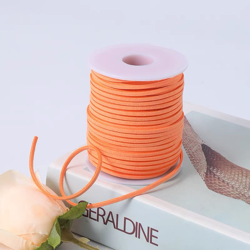 Dây da lộn 3 mm làm ruy băng - nguyên cuộn