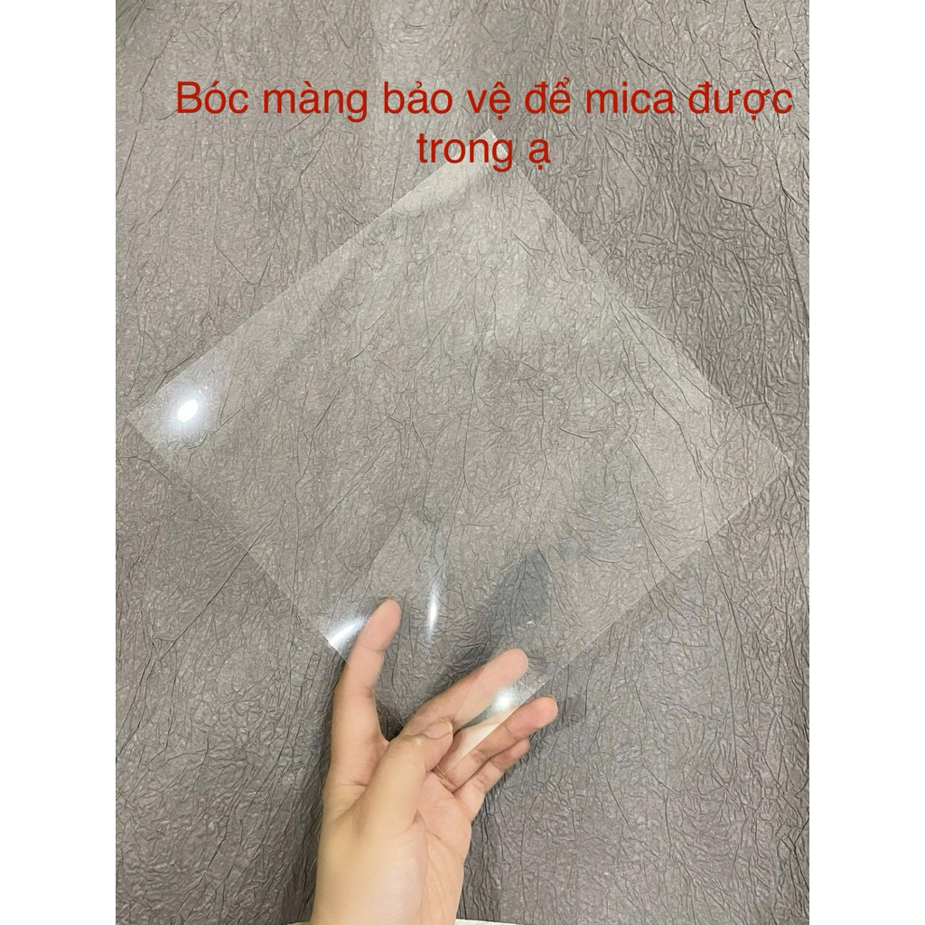 Miếng mica đậy nắp hộp quà bất ngờ