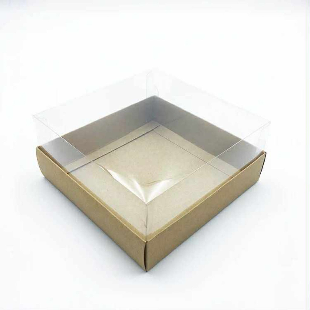 Hộp nắp mica đựng bánh kem
