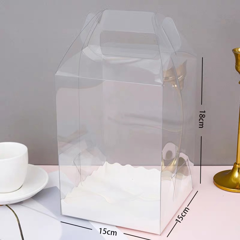 Hộp mica đế sóng đựng bánh