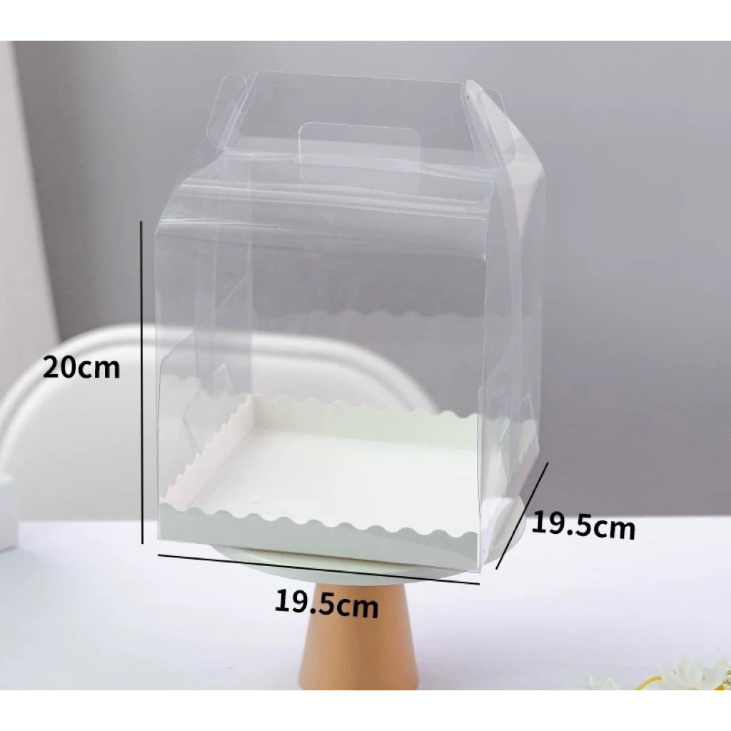 Hộp mica đế sóng đựng bánh